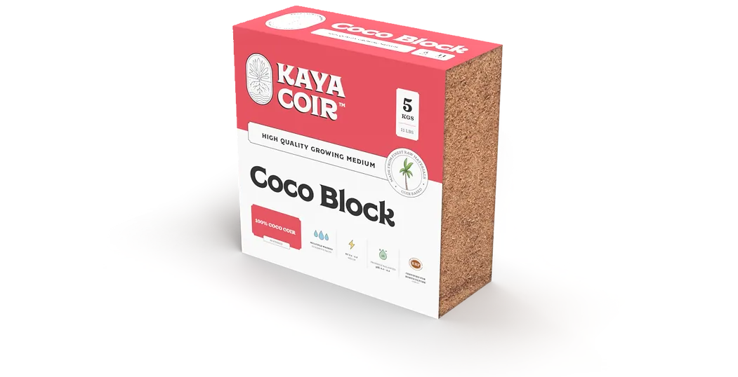 KAYA COIR 5 KG COCO BLOCKS, Quantity: 1 Block