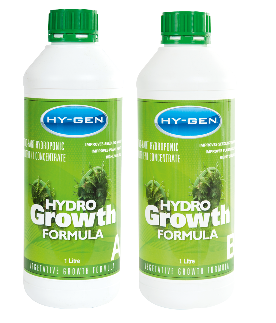 Hy-Gen Hydro Grow A&amp;B, Size: 1L