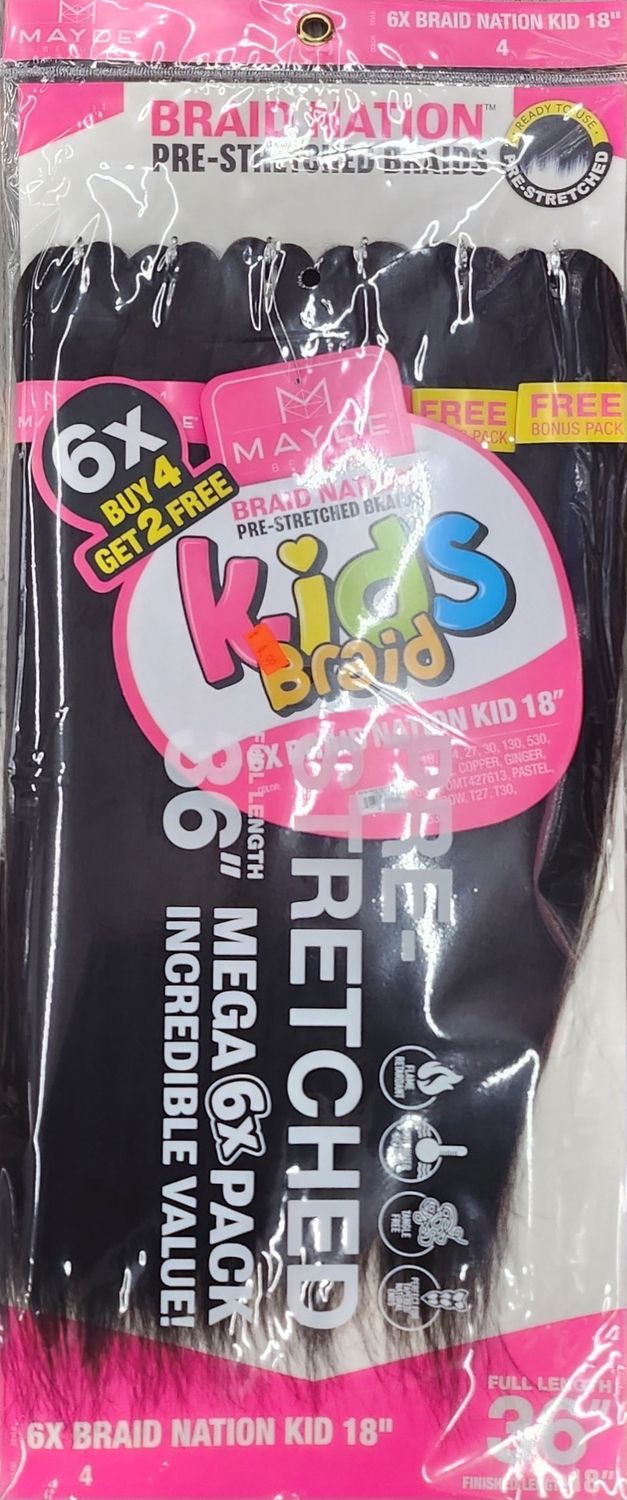 6× braid nation kid 18" color 4