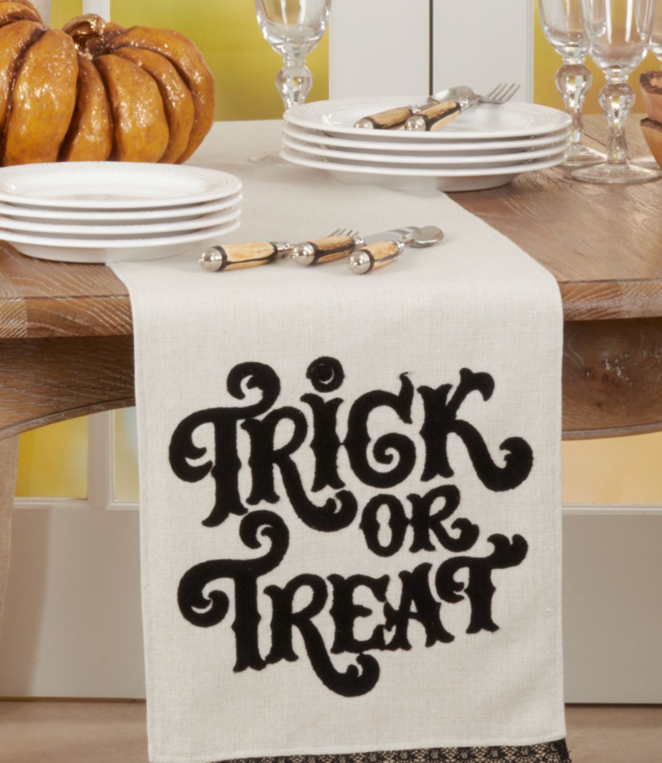 Camino de mesa &quot;Trick or Treat&quot;