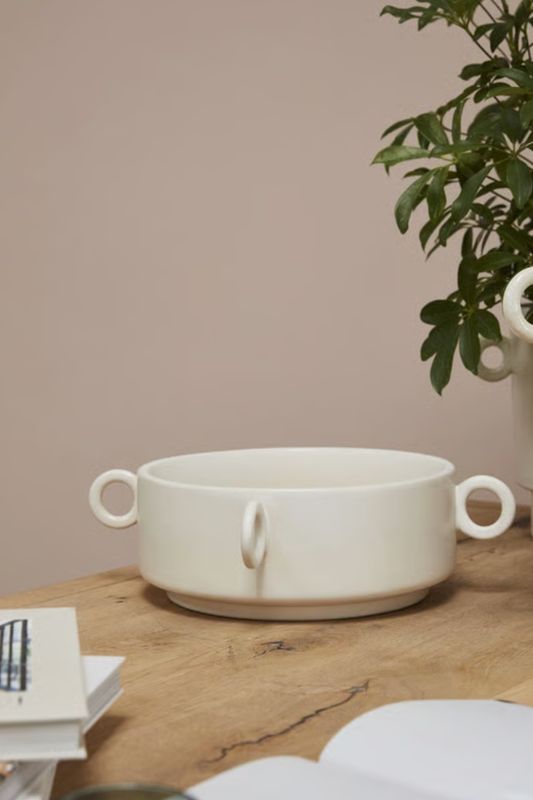 Bowl blanco Yazu asas circulares