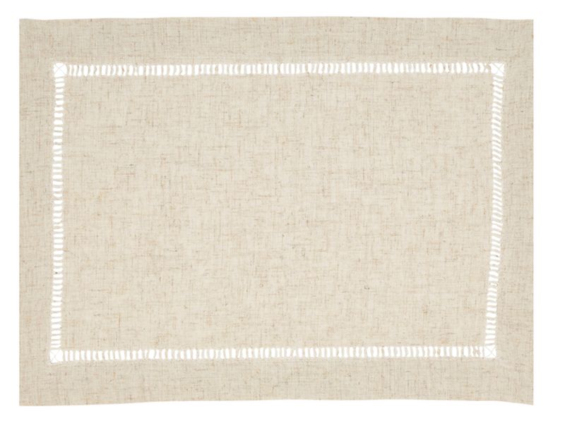 Set de 4 individuales natural lino