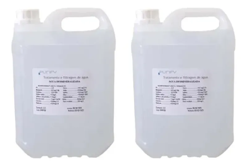 Água Desmineralizada Para Chiller Kit Com 2 Galão De 5 L