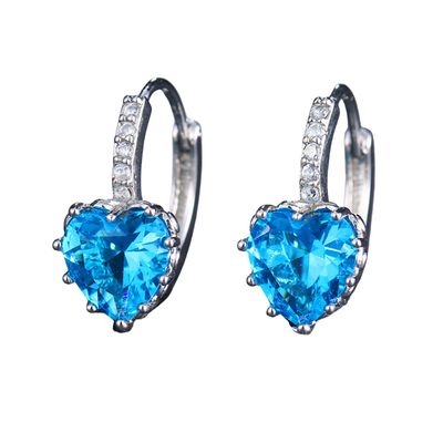 Zirconia Heart Earrings