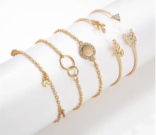5 Piece Bracelet Charm Set