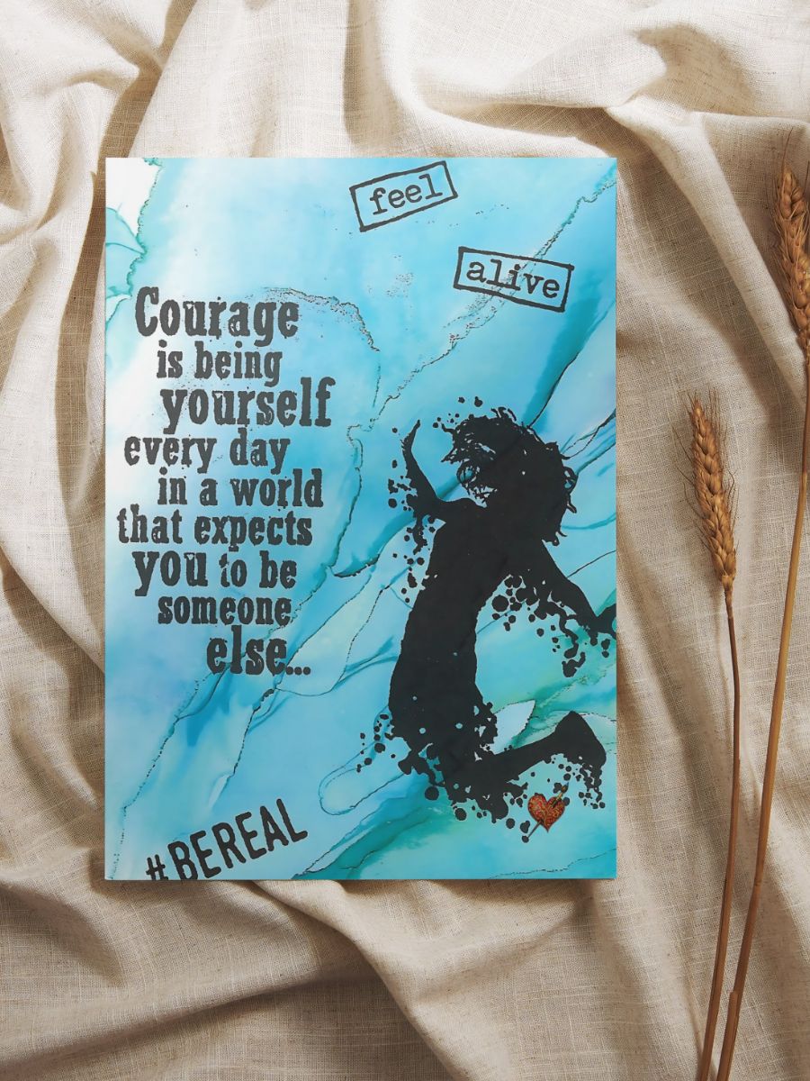 Courage - Channelled Postcard