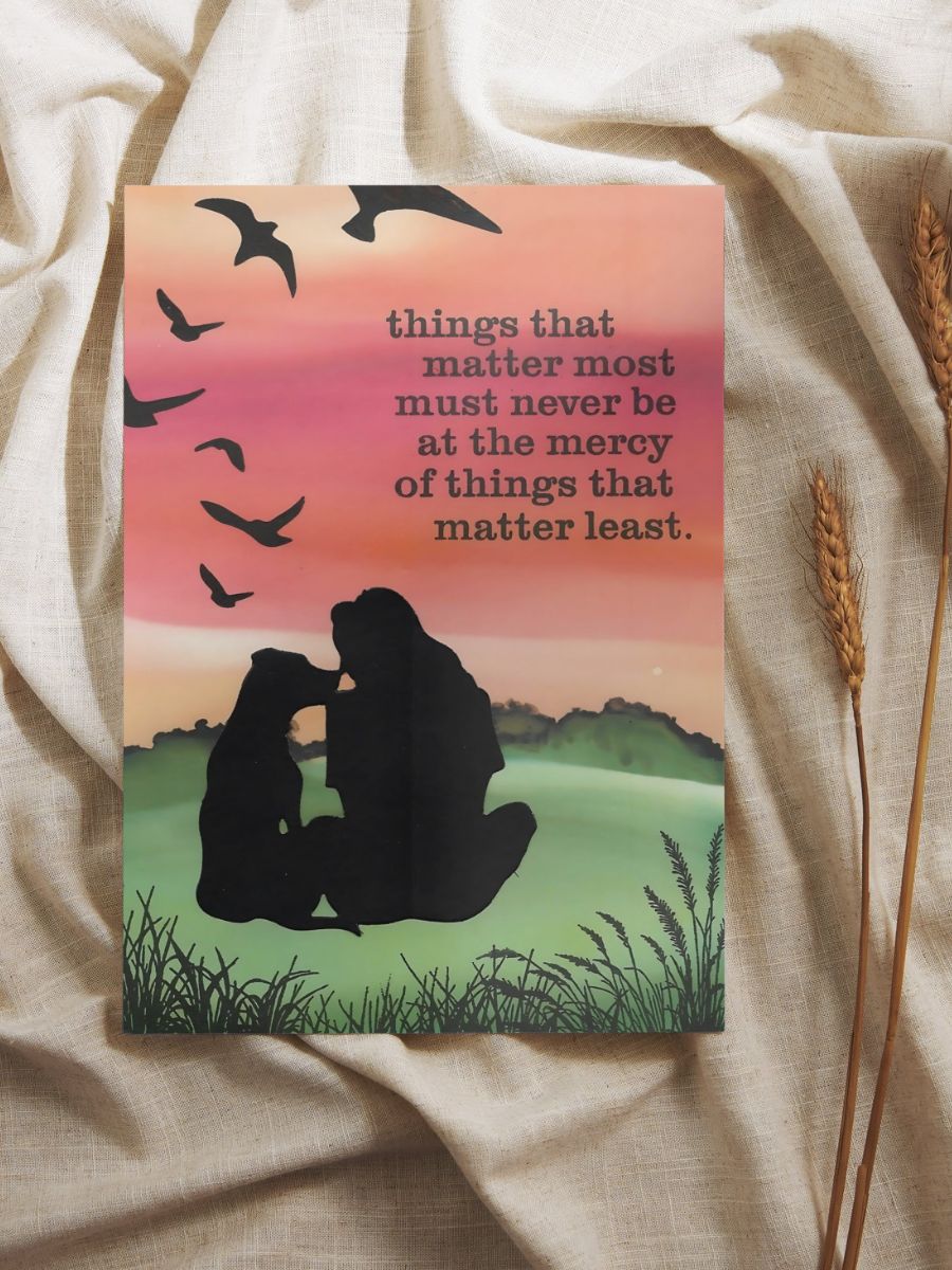 Things that matter most - Channelled Postcard