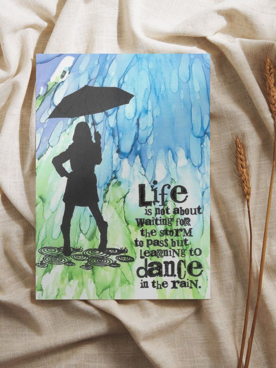 Dance in the Rain - Channelled Postcard