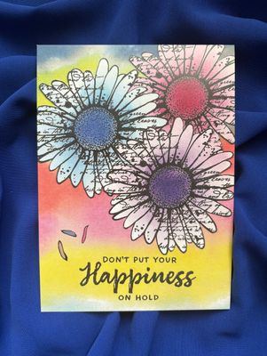 Happiness - Channelled Postcard