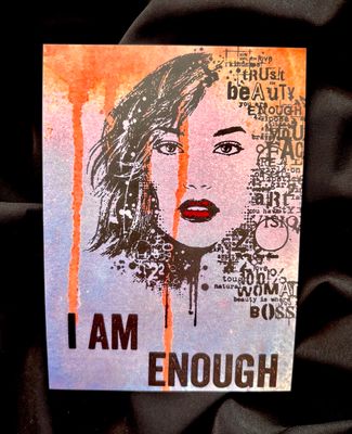 I Am Enough - Channelled Postcard