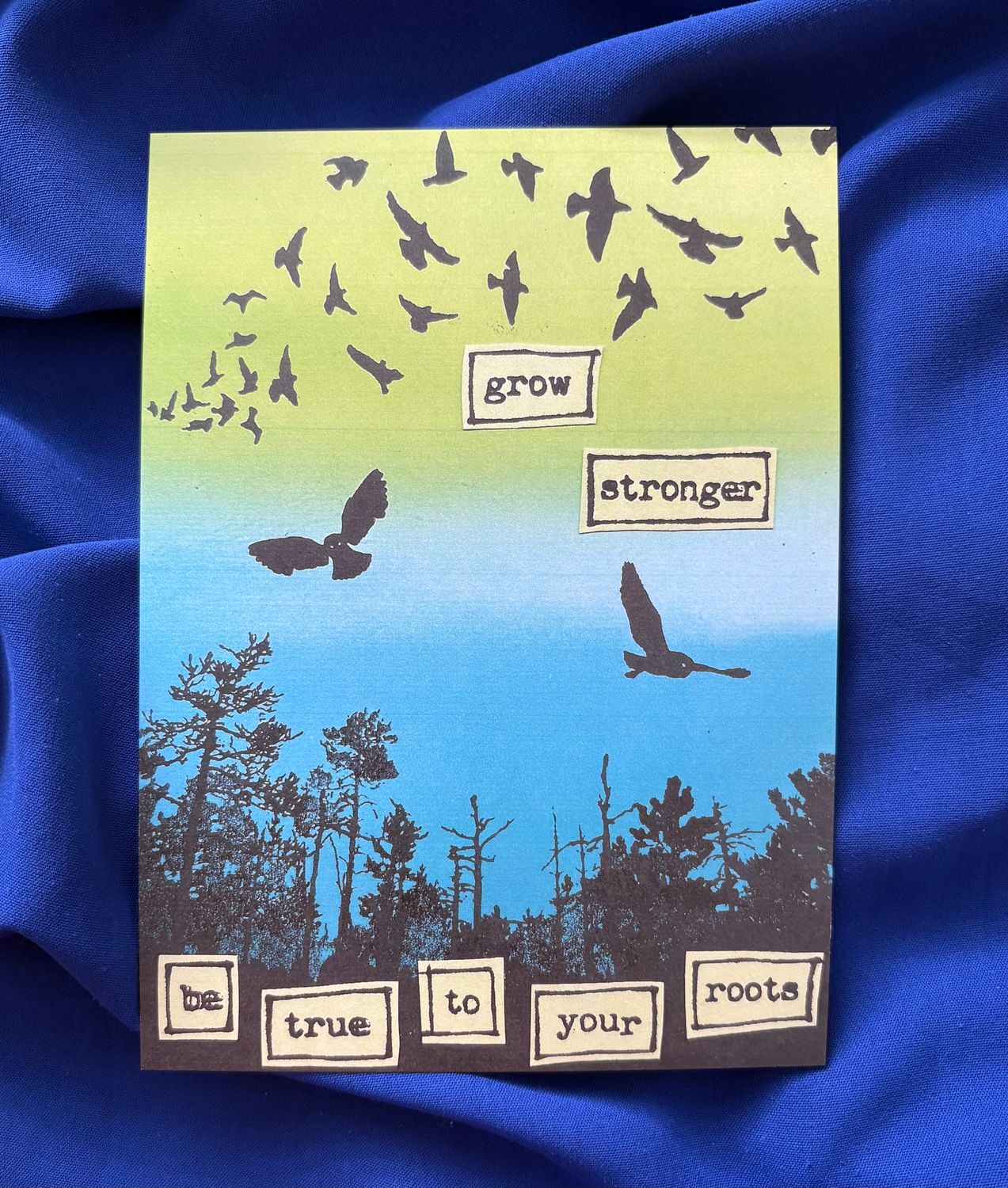 Grow Stronger - Channelled Postcard