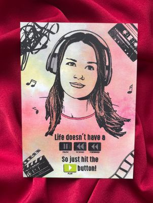 Hit Play - Channelled Postcard