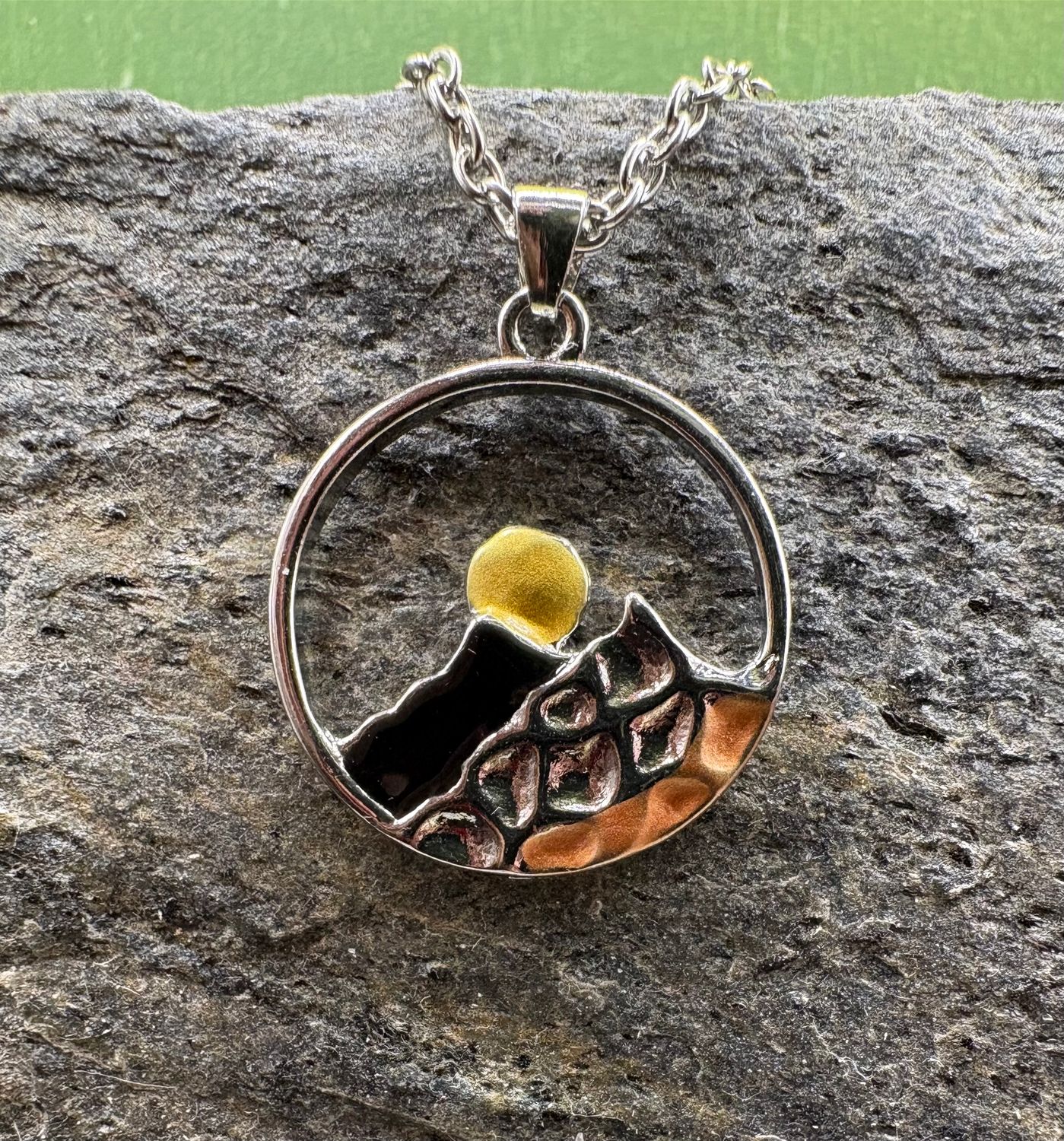 Moon-over-mountains Necklace