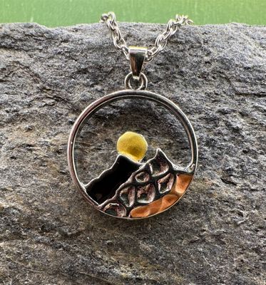 Moon-over-mountains Necklace