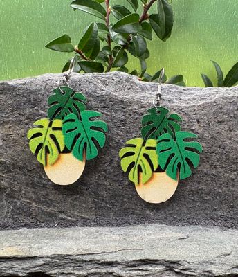 Tropical Leaves Earrings