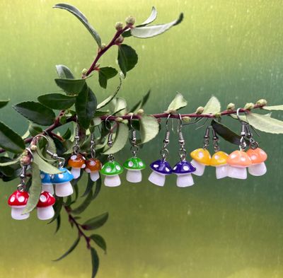 Mushroom Earrings