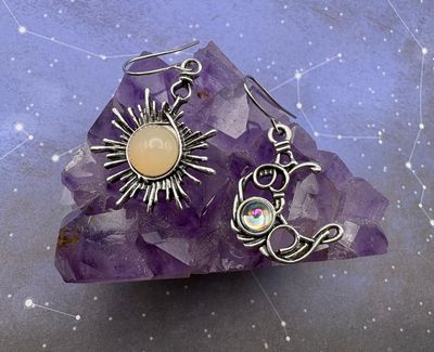 Sun and Moon Earrings