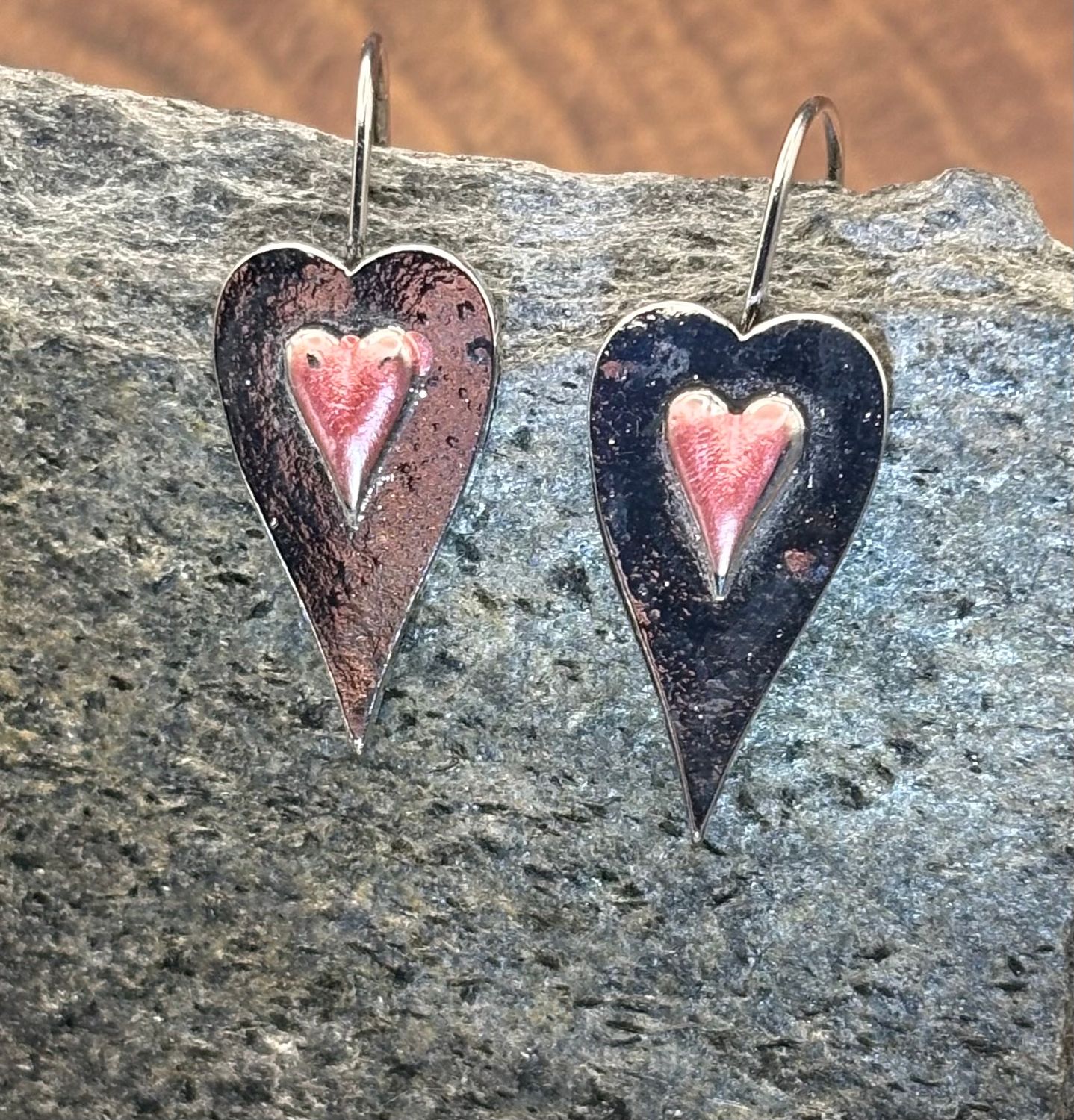 Reflecting Hearts Earrings