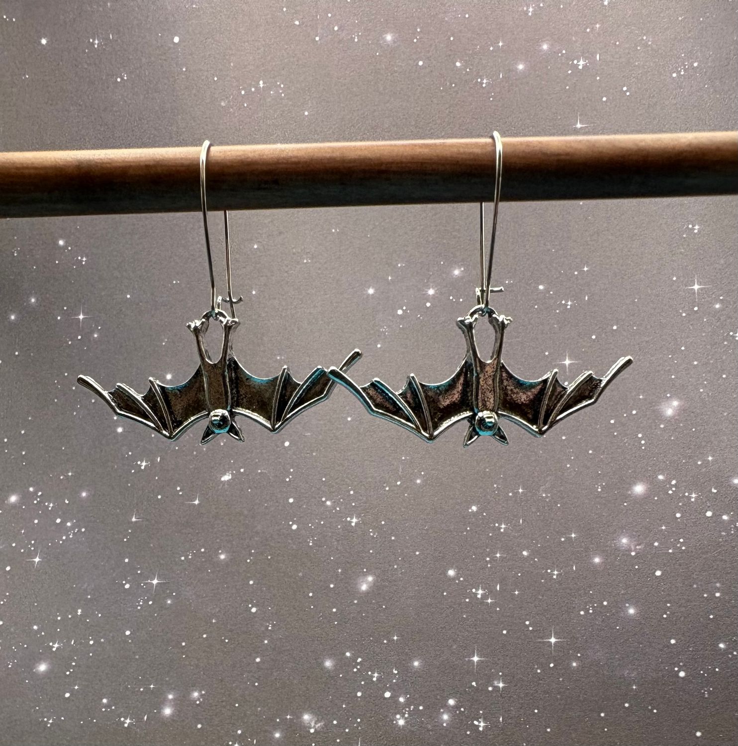 Hanging Bats Earrings