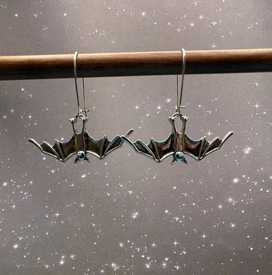 Hanging Bats Earrings