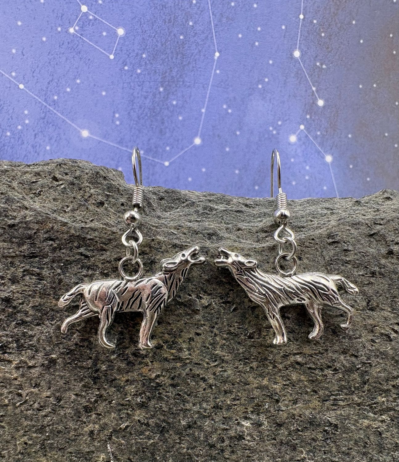 Wolf Earrings