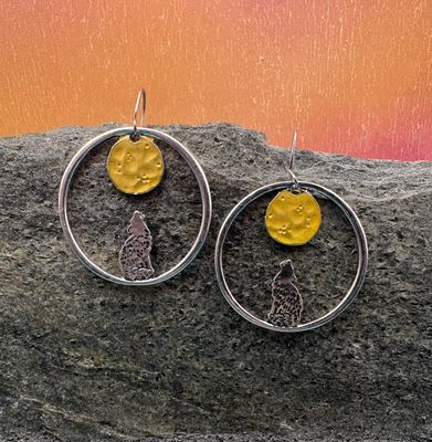 Wolf Moon Earrings