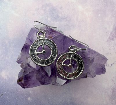 Clock Earrings