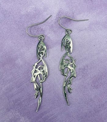 Metallic Flame Earrings