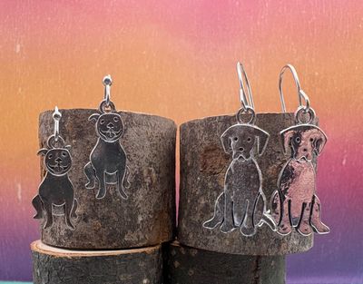 Dog Earrings