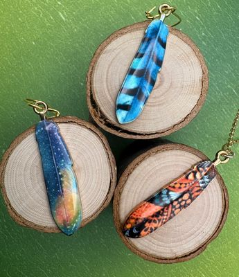 Feather Earrings/Necklace
