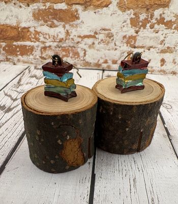 Book Stack Earrings