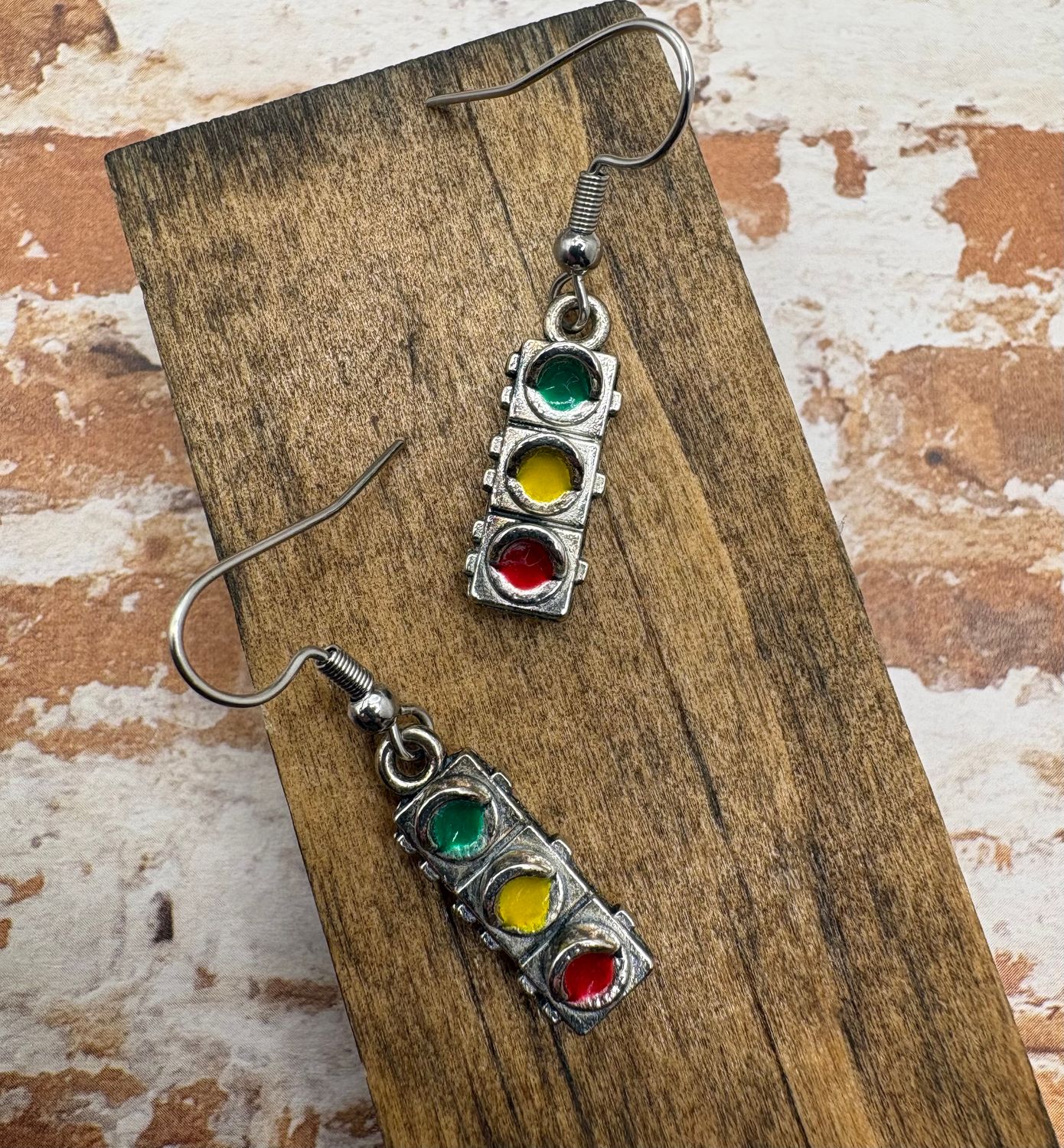 Traffic Light Earrings