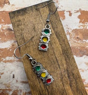 Traffic Light Earrings