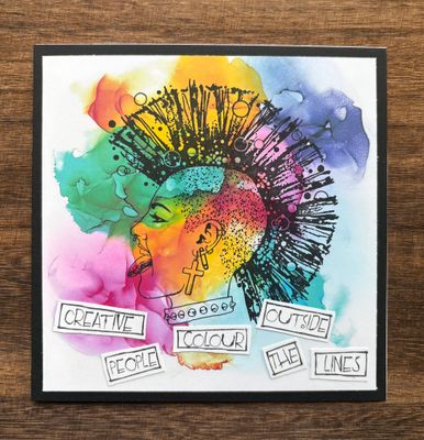 “Creative people colour outside the lines“- Greeting Cards Just for Fun