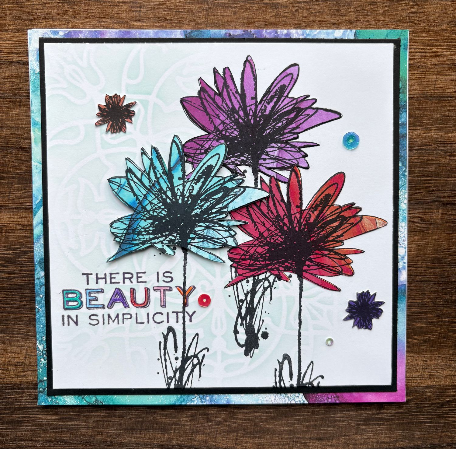 “There is beauty in simplicity“- Greeting Cards Just for Fun