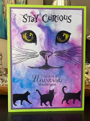 “Stay Curious - There is a Universe inside you“- Greeting Card With Channelled Message
