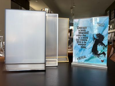 Postcard display stands (5x7” + base)