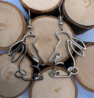 Rabbit Earrings (Silhouette)
