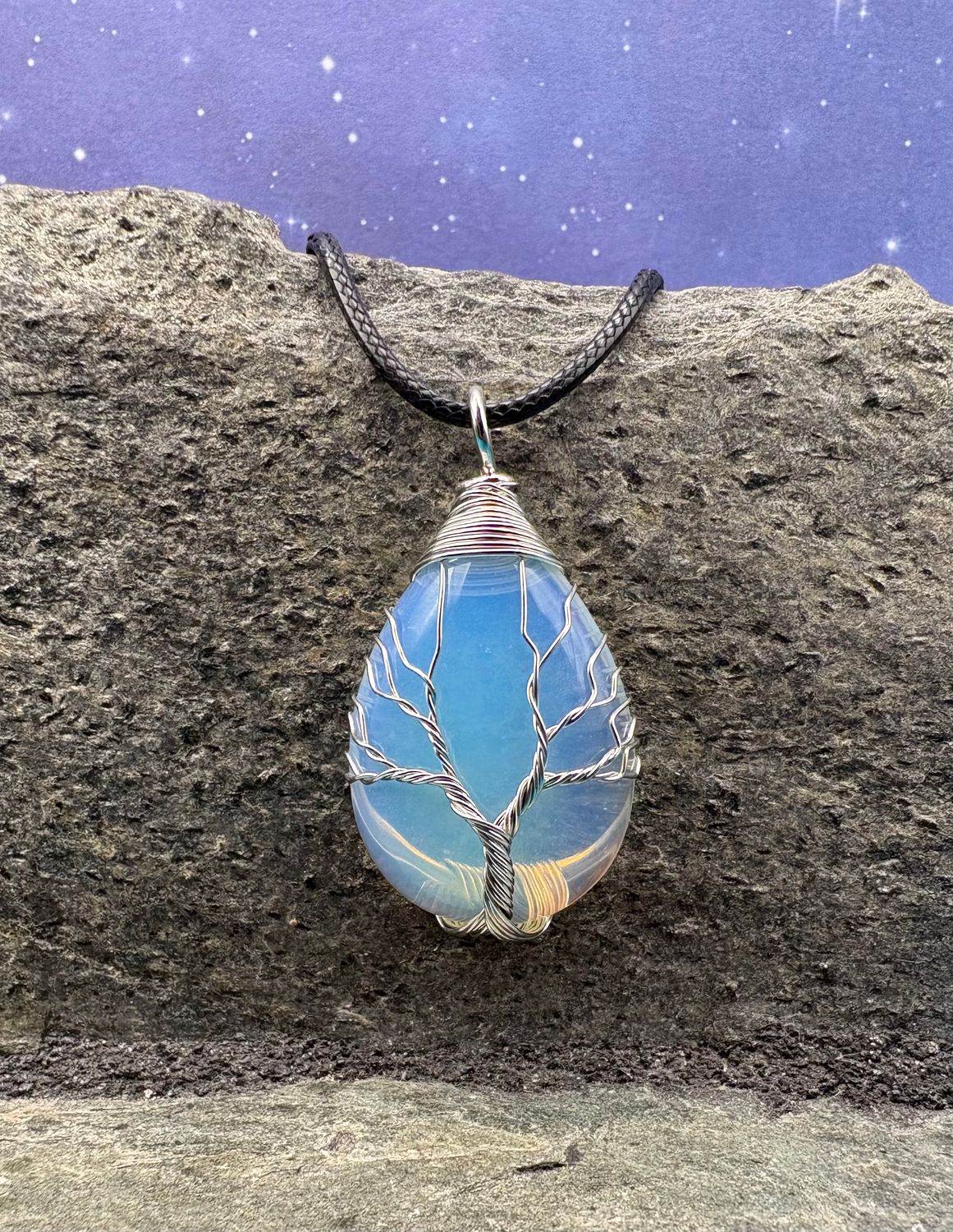 Tree of Life Moondrop necklace