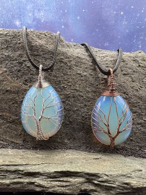 Moondrop Necklace w/tree of life