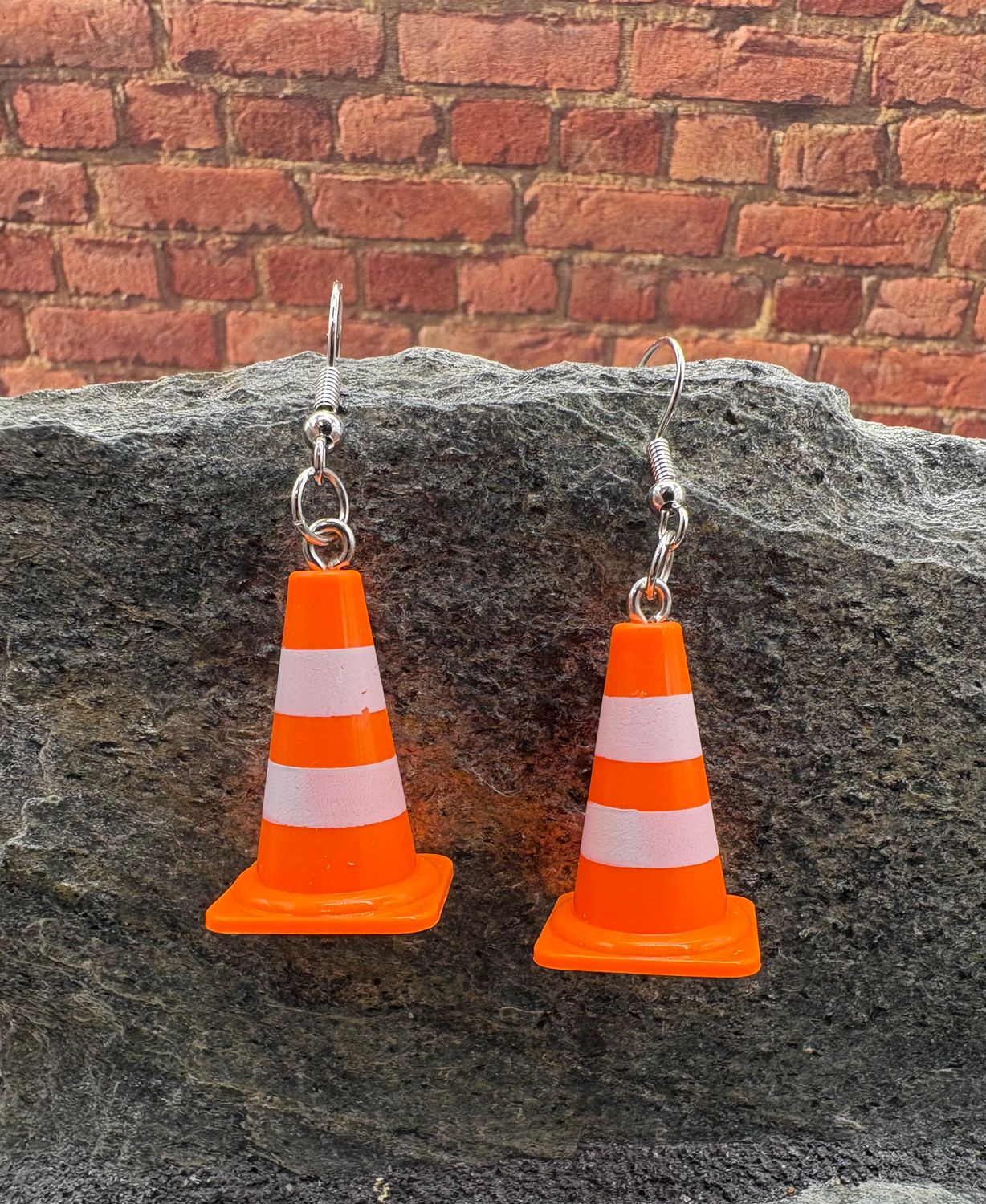 Traffic Cone Earrings