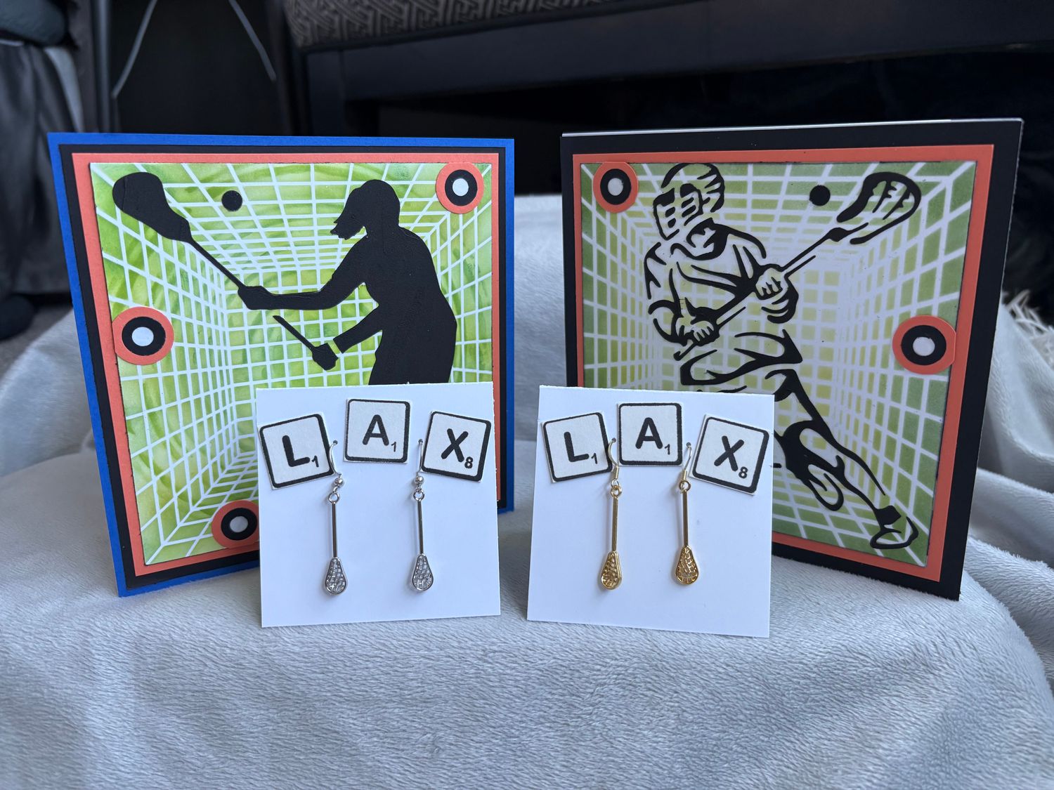 Lacrosse Earrings/Necklace