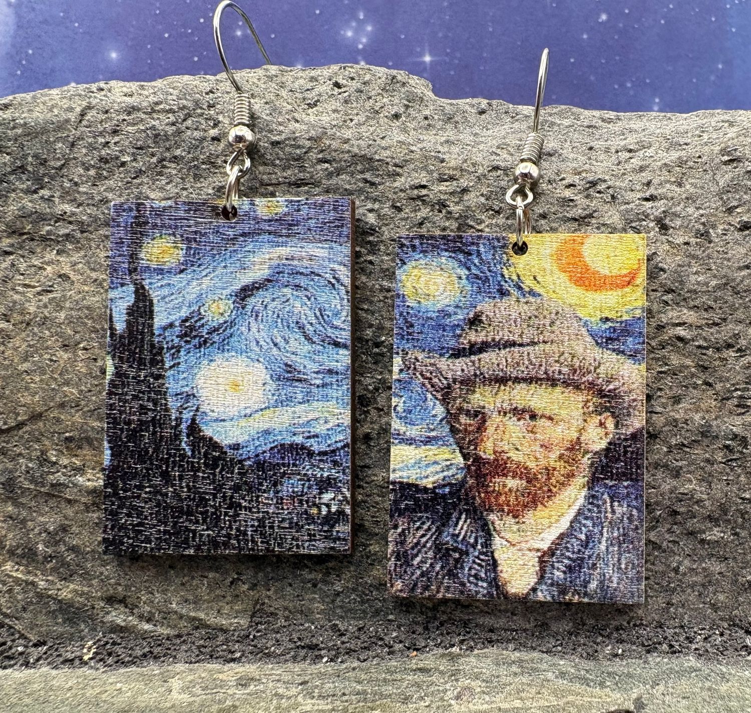 Starry Night / Vincent Van Gogh Earrings