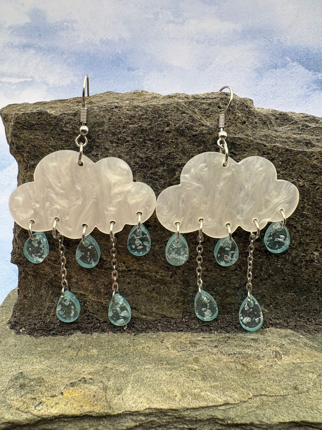 Rain Earrings w/cloud
