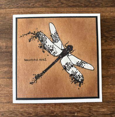 “Beautiful Soul” (Dragonfly) - Vintage Style Greeting Cards