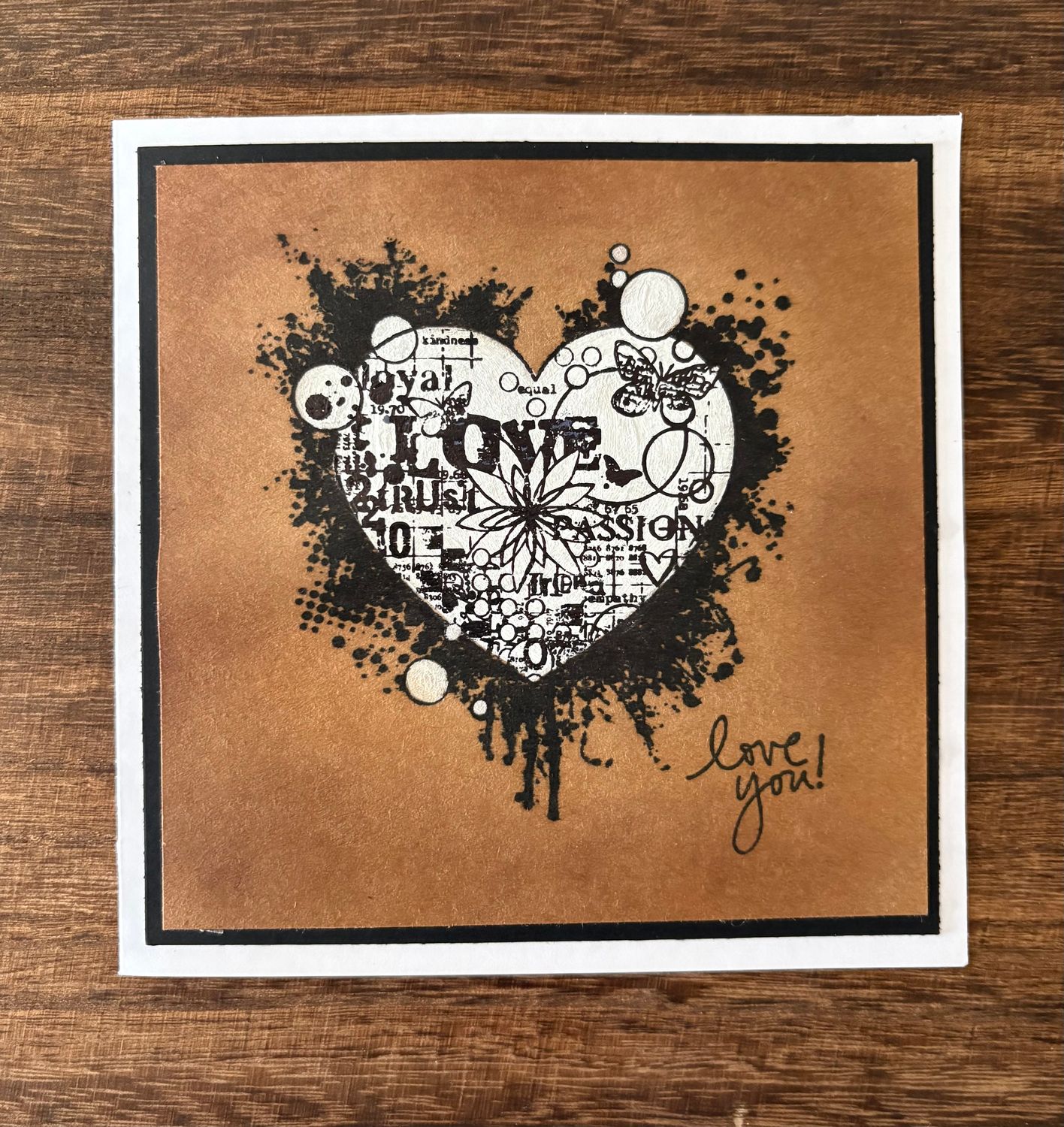 “Love You” - Vintage Style Greeting Cards