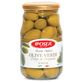 Grüne Oliven Bella di Cerignola Iposea 530 g