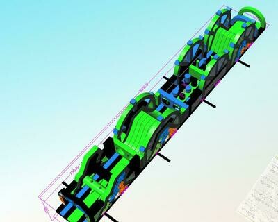 Hindernisbaan 30m - Monster