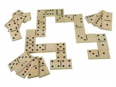Reuze houten dominospel