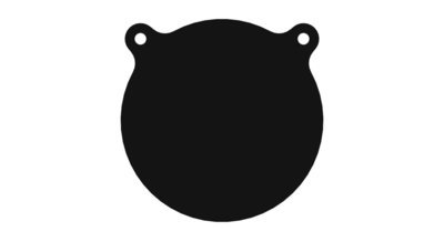 9'' gong, 1/2 AR500 9'' gong, 1/2 AR500